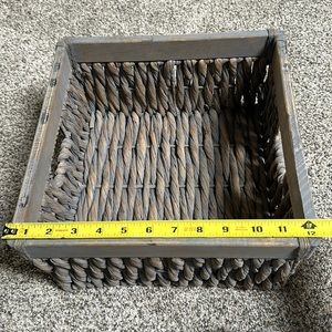 Rustic Gray Washed Basket